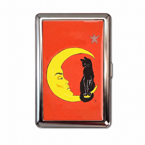 Cat & Crescent — Tin Cardholder Wallet