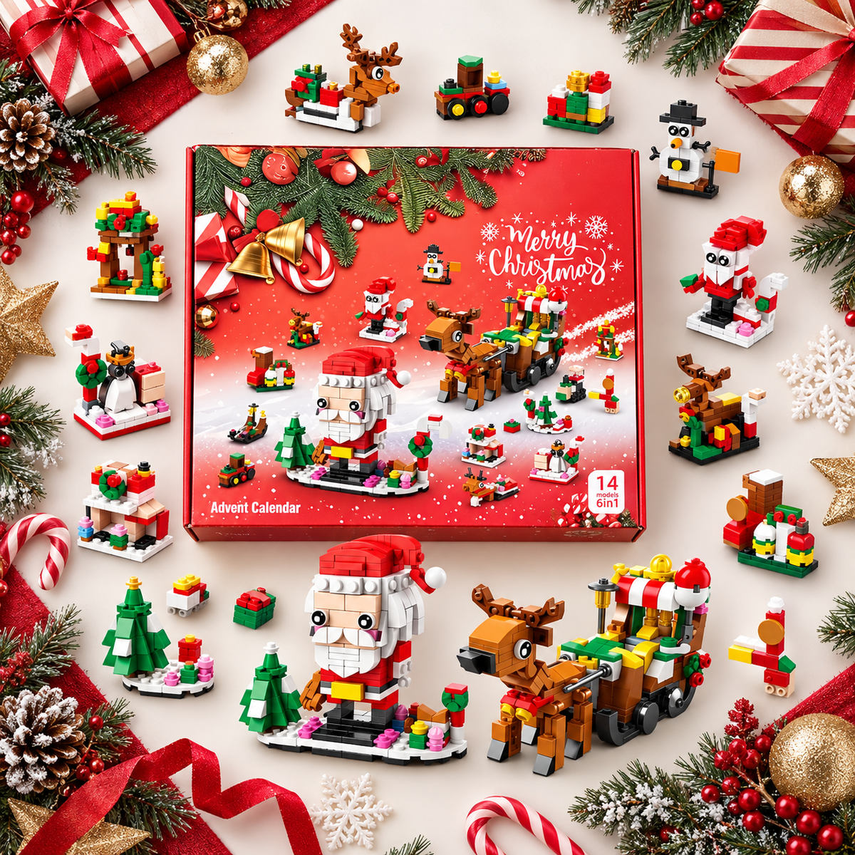 Kerstbouwstenen-adventskalender