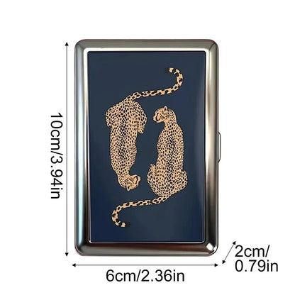 Vintage-Style Vintage Card Case Versatile Design Metal Material Metal Case Easy Snap Multi-function Card Holder