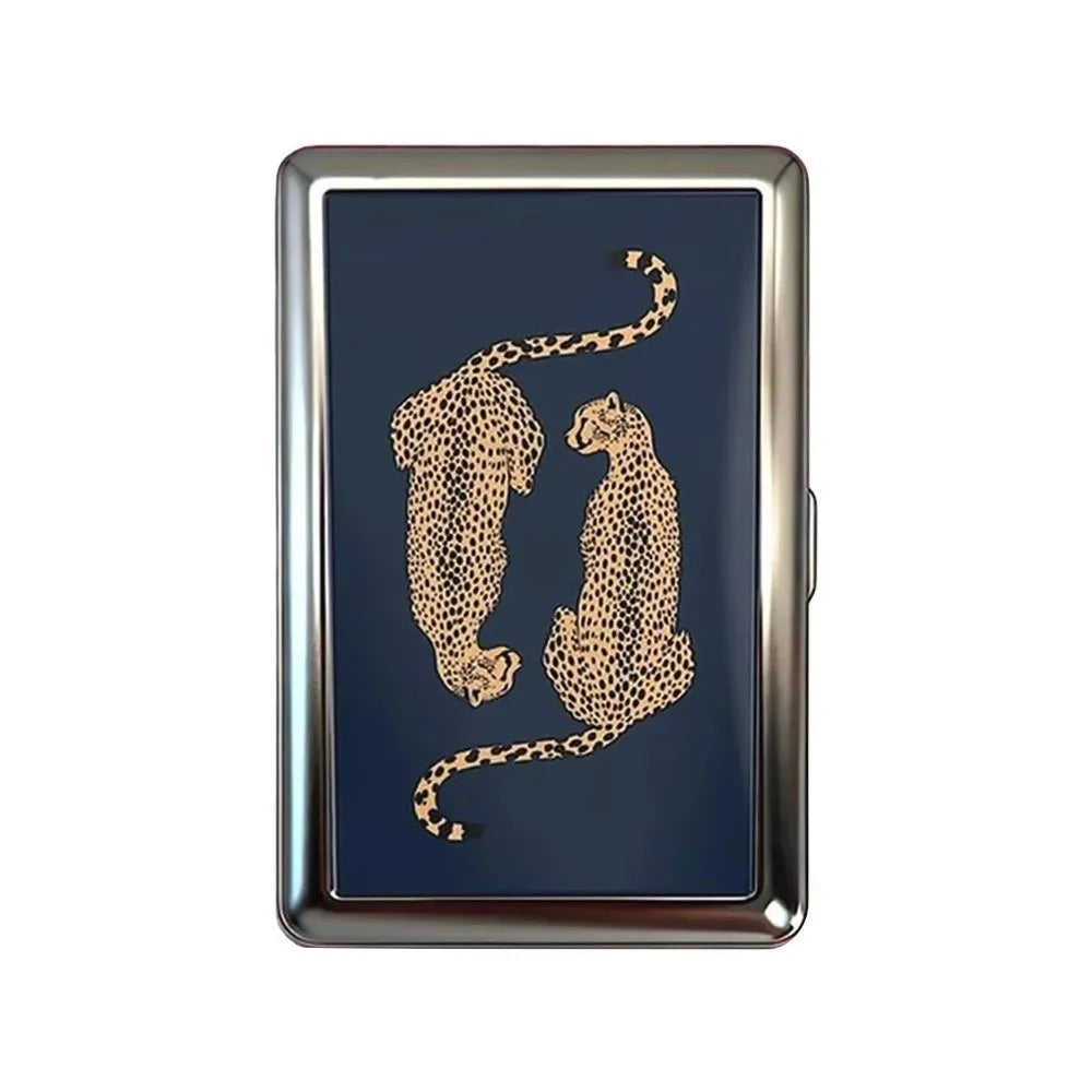 Vintage-Style Vintage Card Case Versatile Design Metal Material Metal Case Easy Snap Multi-function Card Holder