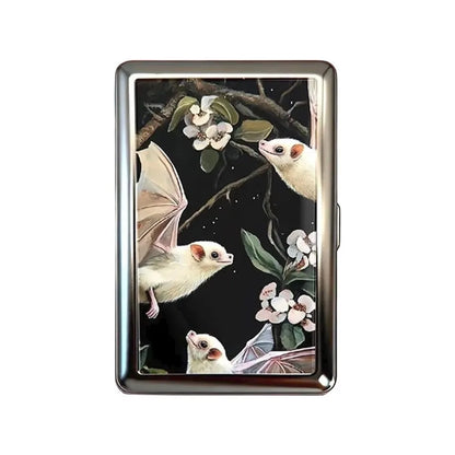Vintage-Style Vintage Card Case Metal Material Easy Snap Metal Case Versatile Design Multi-function Card Holder ID Card Holder