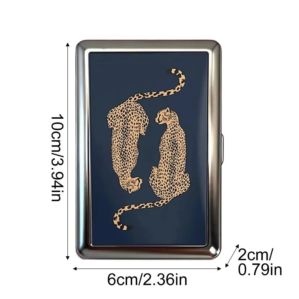Vintage-Style Vintage Card Case Metal Material Easy Snap Metal Case Versatile Design Multi-function Card Holder ID Card Holder