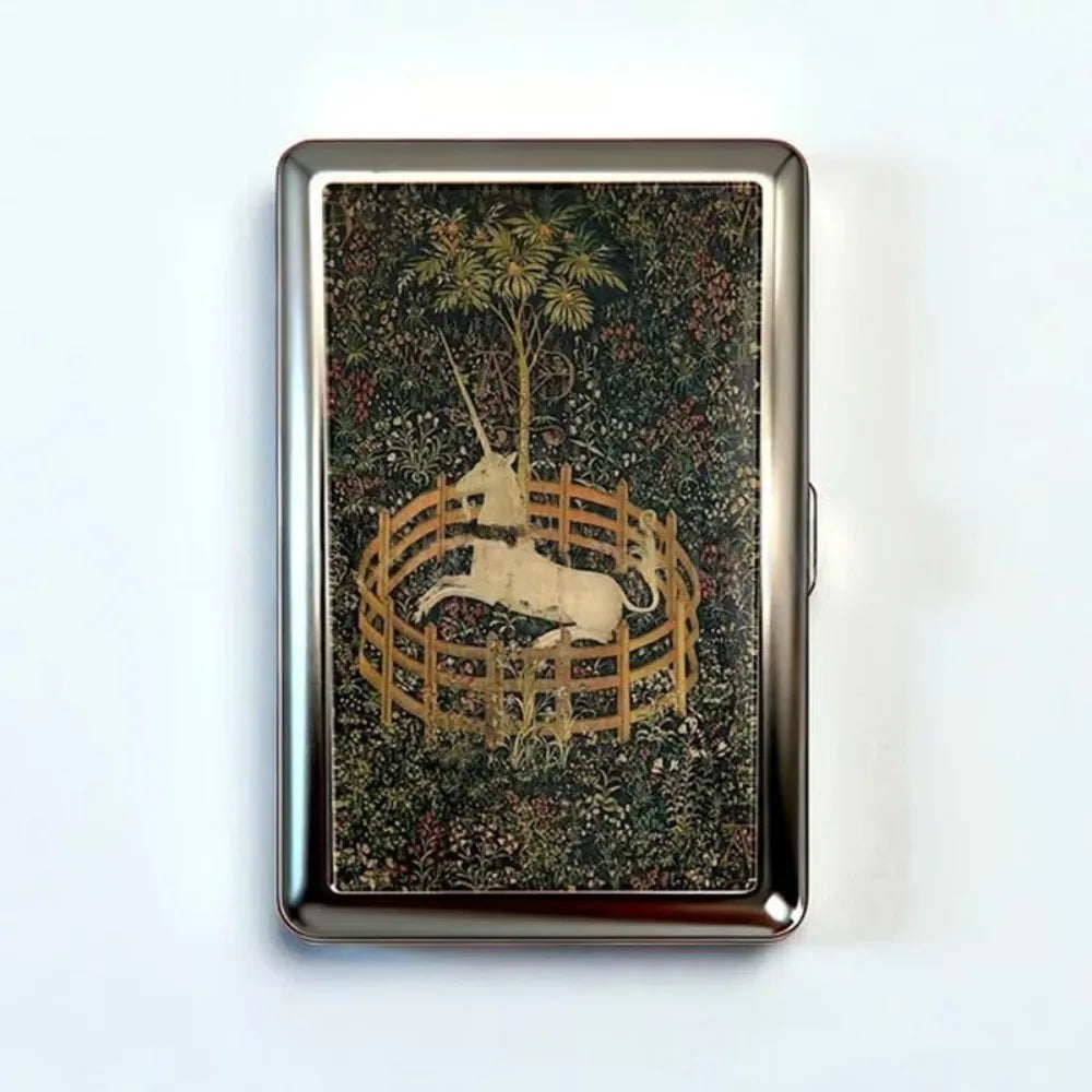 Vintage-Style Vintage Card Case Versatile Design Metal Material Metal Case Easy Snap Multi-function Card Holder