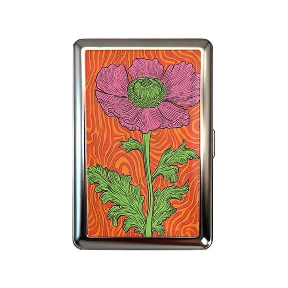 Vintage-Style Vintage Card Case Versatile Design Metal Material Metal Case Easy Snap Multi-function Card Holder