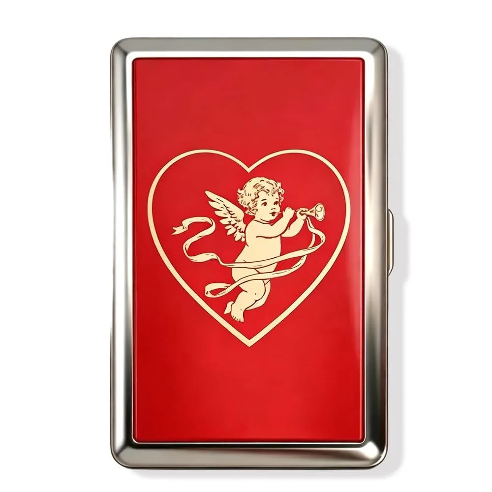 Vintage-Style Vintage Card Case Versatile Design Metal Material Metal Case Easy Snap Multi-function Card Holder
