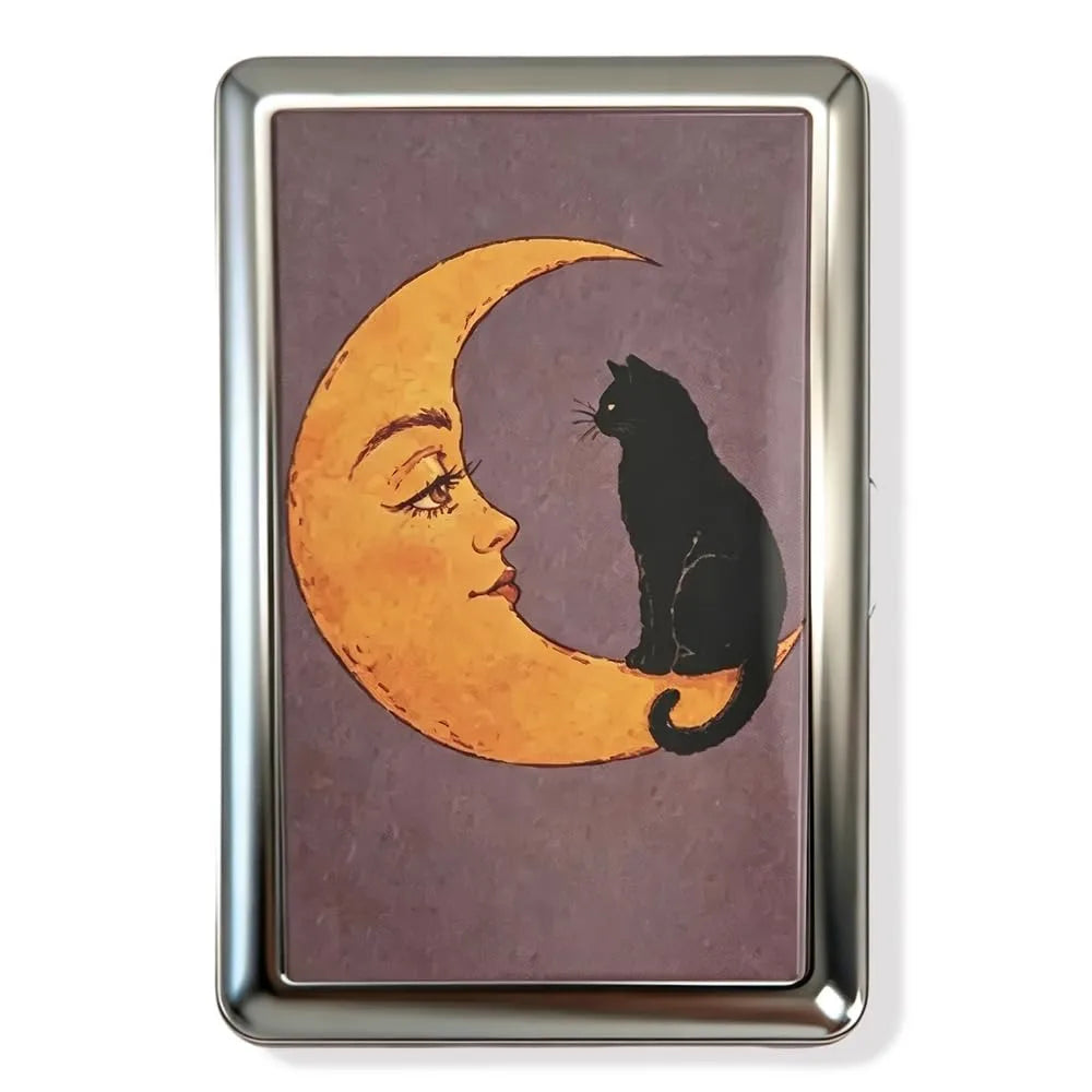 Vintage-Style Vintage Card Case Versatile Design Metal Material Metal Case Easy Snap Multi-function Card Holder