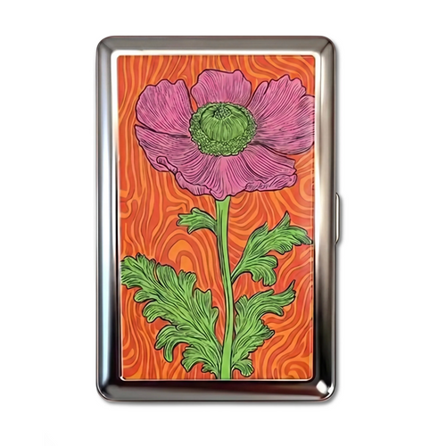 Acid Poppy — Tin Cardholder Wallet